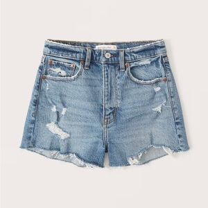 Abercrombie high rise mom shorts